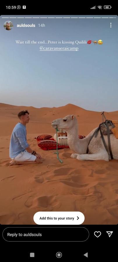 Caravanserai Luxury Desert Tented Camp Мерцуга Екстериор снимка